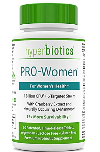 Hyperbiotics PRO-Women -- 5 billion CFU - 60 Time Release Tablets