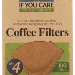 If You Care Coffee Filters No. 4 Size Unbleached & Chlorine-Free -- 100 Filters