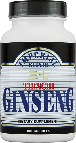 Comprar Imperial Elixir Tienchi Ginseng -- 500 mg each - 100 Capsules