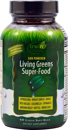 Comprar Irwin Naturals Sun Powered LIving Greens Super-Food™ -- 60 Liquid Softgels
