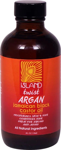 Comprar Island Twist Jamaican Black Castor Oil Argan -- 4 fl oz