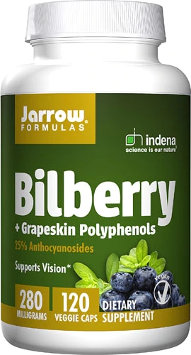 Comprar Jarrow Formulas Bilberry Plus Grapeskin Polyphenols -- 280 mg - 120 Veggie Caps