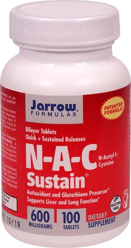Comprar Jarrow Formulas N-A-C Sustain® -- 600 mg - 100 Tablets
