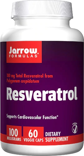 Jarrow Formulas Resveratrol -- 100 mg - 60 Veggie Caps