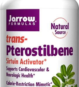 Jarrow Formulas trans-Pterostilbene Sirtuin Activator -- 50 mg - 60 Veggie Caps