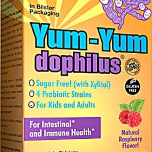 Comprar Jarrow Formulas Yum-Yum Dophilus® Natural Raspberry -- 1 billion - 60 Chewable Tablets