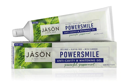 Comprar Jason PowerSmile® Anti-Cavity & Whitening Toothpaste Powerful Peppermint Gel -- 6 oz