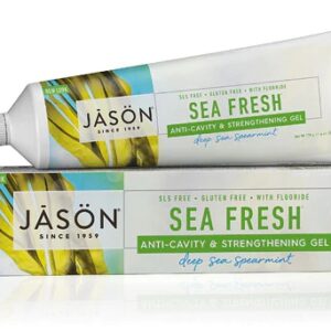 Jason Sea Fresh® Anti-Cavity & Strengthening Toothpaste Deep Sea Spearmint Gel -- 6 oz