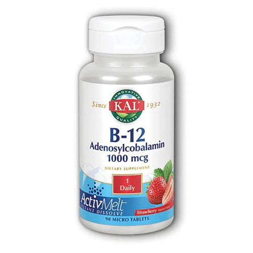 KAL B-12 Adenosylcobalamin ActivMelt™ Strawberry -- 1000 mcg - 90 MicroTablets