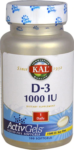 Comprar KAL D-3 -- 1000 IU - 100 Softgels