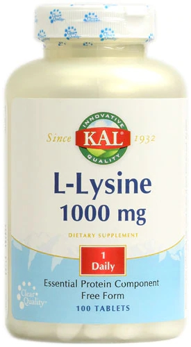 Kal L-Lysine -- 1000 mg - 100 Tablets