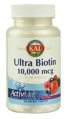 KAL Ultra Biotin ActivMelt™ Mixed Berry -- 10000 mcg - 60 MicroTablets