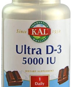 KAL Ultra D-3 Natural Chocolate -- 5000 IU - 60 Chewables