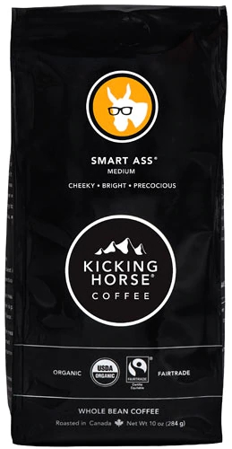 Comprar Kicking Horse Coffee Organic Medium Roast Whole Bean Smart Ass -- 10 oz