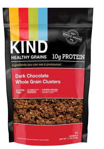Kind Healthy Grains Clusters Whole Grain Gluten Free Dark Chocolate -- 11 oz