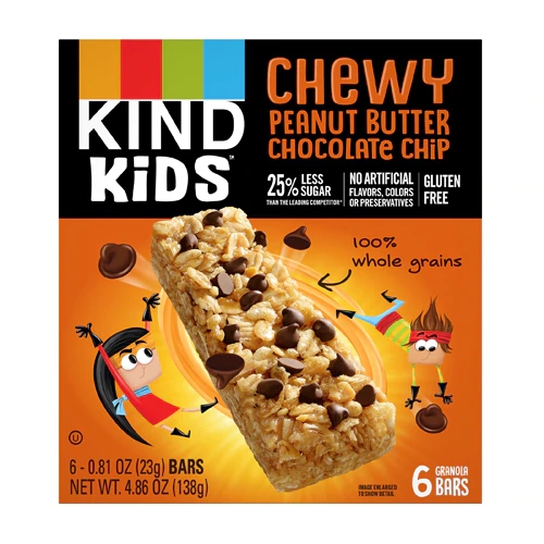 Comprar Kind Kids Granola Bars Gluten Free Chewy Peanut Butter Chocolate Chip -- 6 Bars