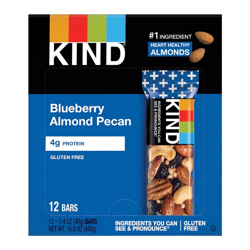 Kind Plus Bars Blueberry Pecan -- 12 Bars