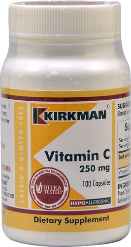 Comprar Kirkman Vitamin C -- 250 mg - 100 Capsules