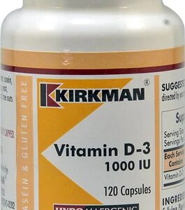 Kirkman Vitamin D3 -- 1000 IU - 120 Capsules