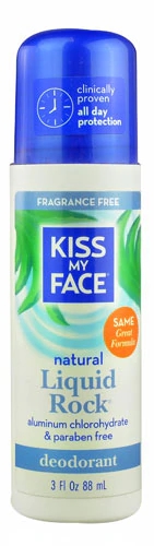 Comprar Kiss My Face Deodorant Liquid Rock™ Roll-On Fragrance Free -- 3 fl oz