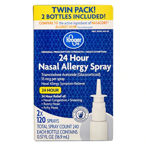 Comprar Kroger 24 Hour Nasal Allergy Spray -- 55 mcg - 120 Sprays Each / Pack of 2