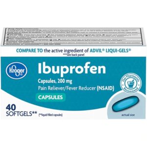 Kroger® Ibuprofen Pain Reliever-Fever Reducer Softgels Box -- 40 Softgels