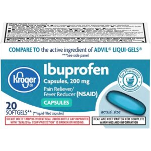 Kroger® Ibuprofen Pain Reliever-Fever Reducer Softgels Box -- 20 Softgels