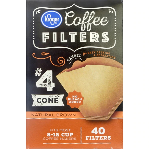 Comprar Kroger® Unbleached Cone Coffee Filters No.4 -- 40 Filters
