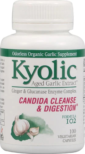 Kyolic Aged Garlic Extract™ Candida Cleanse and Digestion Formula 102 -- 100 Vegetarian Capsules