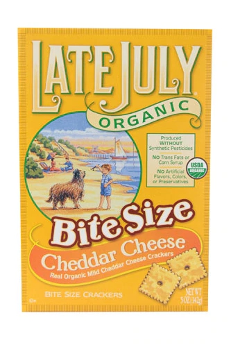 Comprar Late July Snacks Organic Bite Size Cheddar Cheese Crackers -- 5 oz