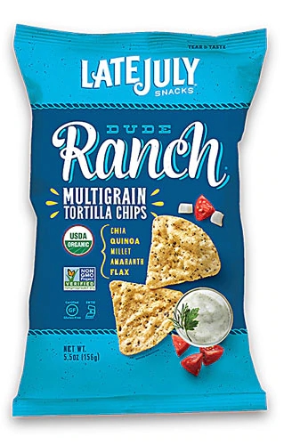 Comprar Late July Snacks Organic Multigrain Tortilla Chips Gluten Free Dude Ranch -- 5.5 oz