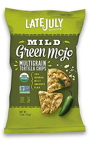 Comprar Late July Snacks Organic Multigrain Tortilla Chips Gluten Free Mild Green Mojo -- 5.5 oz