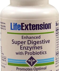 Life Extension Enhanced Super Digestive Enzymes with Probiotics -- 60 Vegetarian Capsules