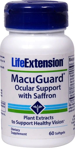 Comprar Life Extension MacuGuard® Ocular Support with Saffron -- 60 Softgels
