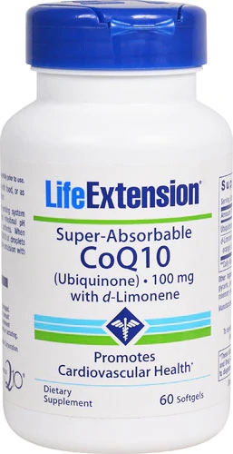 Comprar Life Extension Super-Absorbable CoQ10 Ubiquinone with d-Limonene -- 100 mg - 60 Softgels