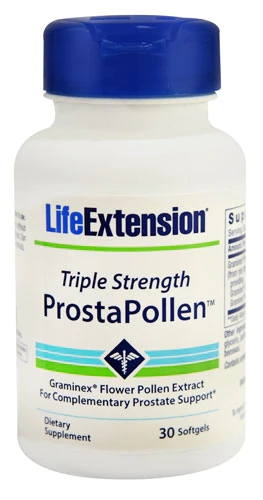 Comprar Life Extension Triple Strength ProstaPollen™ -- 30 Softgels