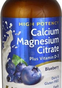 Lifetime Calcium Magnesium Citrate plus Vitamin D-3 Liquid Blueberry -- 16 fl oz