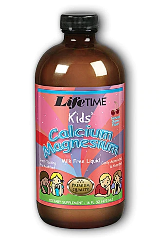 Lifetime Kids' Liquid Calcium Magnesium Citrate Cherry -- 16 fl oz