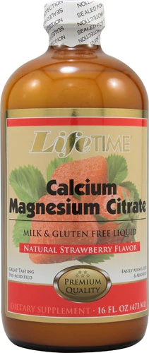 Comprar Lifetime Liquid Calcium Magnesium Citrate Plus Vitamin D-3 Strawberry -- 16 fl oz