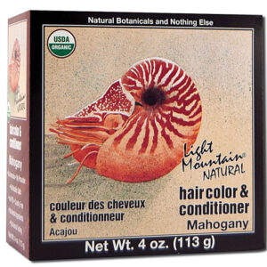 Light Mountain Natural Hair Color and Conditioner - Mahogany -- 4 fl oz