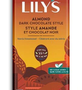 Lily's Dark Chocolate with Stevia Almond -- 3 oz