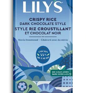 Lily's Dark Chocolate with Stevia Crispy Rice -- 3 oz