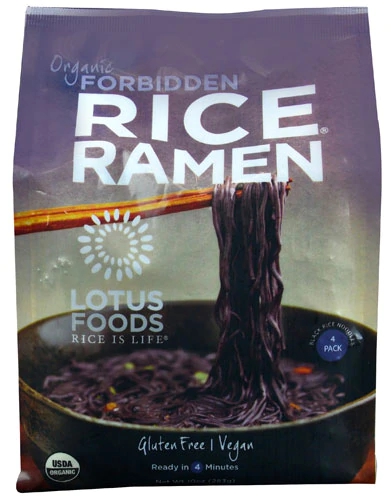 Lotus Foods Organic Rice Ramen Noodles Forbidden -- 10 oz