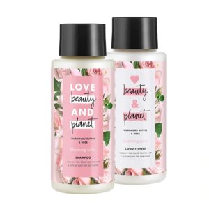 Love Beauty and Planet Shampoo & Conditioner Murumuru Butter & Rose Blooming Color -- 27 fl oz