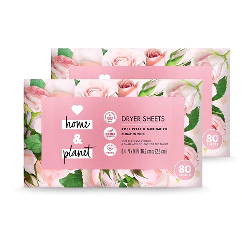 Comprar Love Home & Planet Laundry Dryer Sheets - Rose Petal & Murumuru -- 80 Sheets Each / Pack of 2