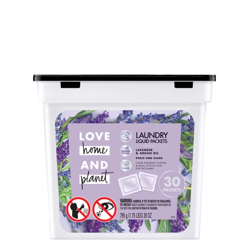 Comprar Love Home & Planet Laundry Liquid Packets Lavender & Argan Oil -- 30 Packets