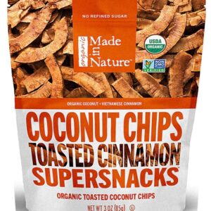 Made In Nature Organic Toasted Coconut Chips Toasted Cinnamon -- 3 oz