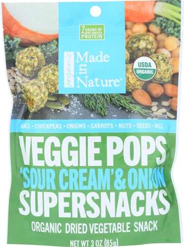 Comprar Made In Nature Organic Veggie Pops Supersnacks Sour Cream and Onion -- 3 oz
