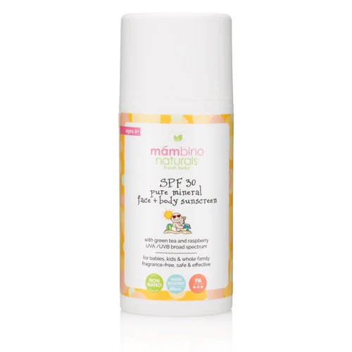 Comprar Mambino Organics Fresh Baby SPF 30 Pure Mineral Face + Body Sunscreen with Green Tea and Raspberry Ages 0+ -- 3.5 fl oz