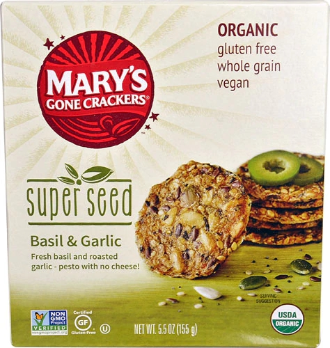 Comprar Mary's Gone Crackers Super Seed™ Crackers Basil & Garlic -- 5.5 oz